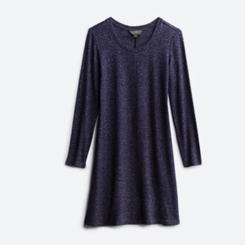 Mix by 41 Hawthorne Blue Long-Sleeve Knit Dress